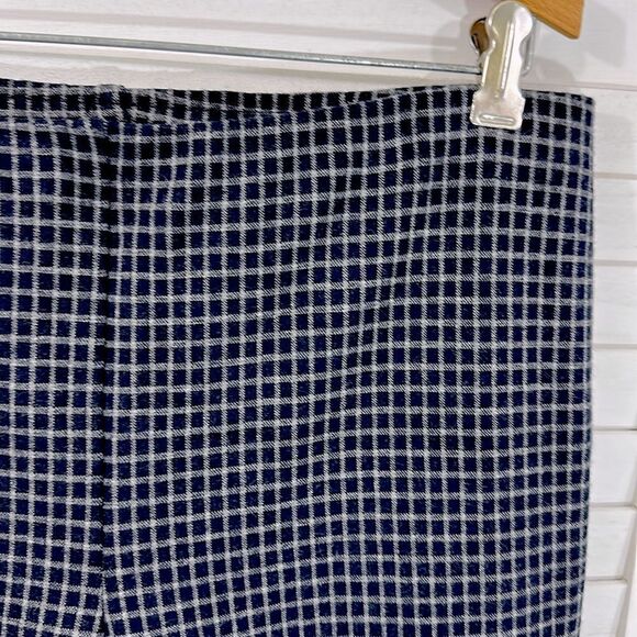 J. Jill Pants Size MP Plaid Ponte Slim Leg Pull On - Picture 5 of 10